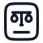 Legaldocument icon with stroke rounded style
