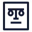 Legaldocument icon with stroke sharp style