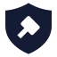 Legalhammer icon with solid sharp style