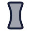Lensconcave icon with duotone rounded style