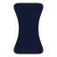 Lensconcave icon with solid rounded style