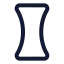 Lensconcave icon with stroke standard style