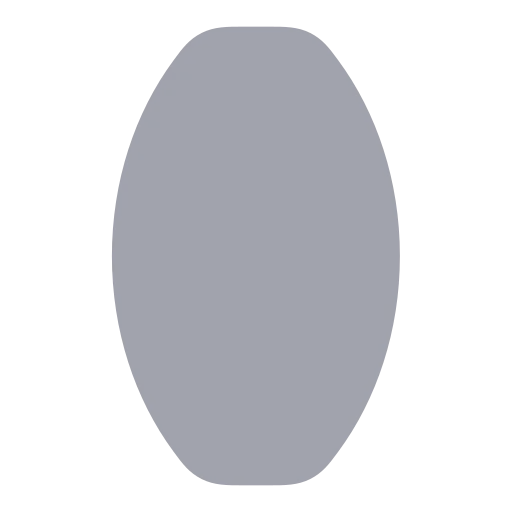 Lens Convex Icon in Bulk Rounded style