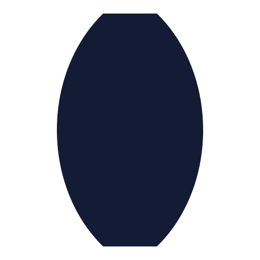 Lens Convex Icon in Solid Sharp style