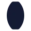 Lensconvex icon with solid standard style