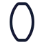 Lensconvex icon with stroke standard style