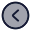 Lessthancircle icon with duotone rounded style