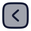 Lessthansquare icon with duotone rounded style
