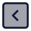 Lessthansquare icon with duotone standard style