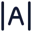 Letterspacing icon with solid rounded style
