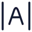 Letterspacing icon with stroke rounded style
