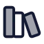 Libraries icon with duotone standard style