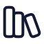 Libraries icon with stroke rounded style