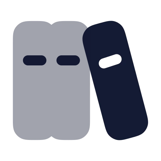 Library Big Icon in Bulk Rounded style