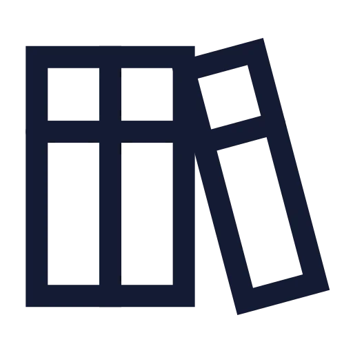 Library Big Icon in Stroke Sharp style