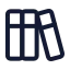Librarybig icon with stroke standard style