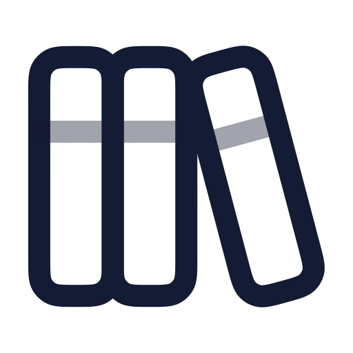 Library Big Icon in Twotone Rounded style