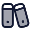 Library icon with duotone rounded style