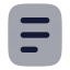 License icon with bulk rounded style