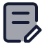 Licensedraft icon with duotone standard style
