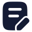 Licensedraft icon with solid rounded style