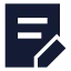 Licensedraft icon with solid sharp style