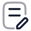 Licensedraft icon with twotone rounded style