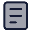 License icon with duotone standard style