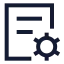 Licensemaintenance icon with stroke sharp style