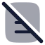 Licenseno icon with bulk rounded style
