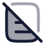 Licenseno icon with duotone rounded style