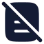 Licenseno icon with solid rounded style