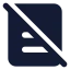 Licenseno icon with solid standard style