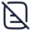 Licenseno icon with stroke rounded style