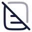 Licenseno icon with twotone rounded style