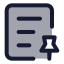 Licensepin icon with duotone standard style