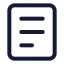 License icon with stroke standard style