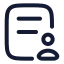 Licensethirdparty icon with stroke rounded style