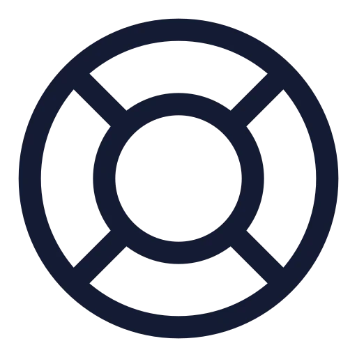 Life Buoy Icon in Stroke Sharp style
