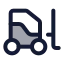 Lifttruck icon with duotone standard style