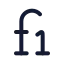 Ligature icon with stroke rounded style