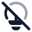 Lightbulboff icon with bulk rounded style