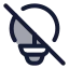 Lightbulboff icon with duotone rounded style