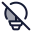 Lightbulboff icon with duotone standard style