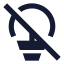 Lightbulboff icon with solid sharp style