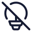 Lightbulboff icon with stroke standard style
