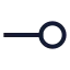 Linedotrighthorizontal icon with stroke sharp style