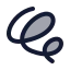 Linesquiggle icon with duotone rounded style