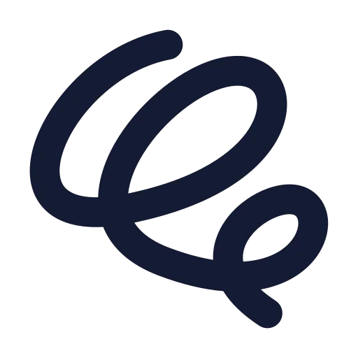 Line Squiggle Icon in Solid Rounded style