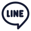 Line icon with stroke rounded style